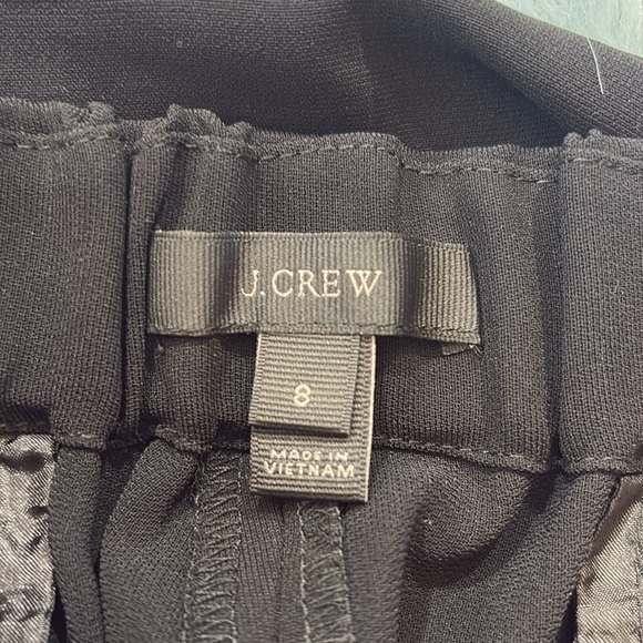 J. CREW Pull On Easy Pant in Matte Crepe Black sz 8 - Picture 10 of 11